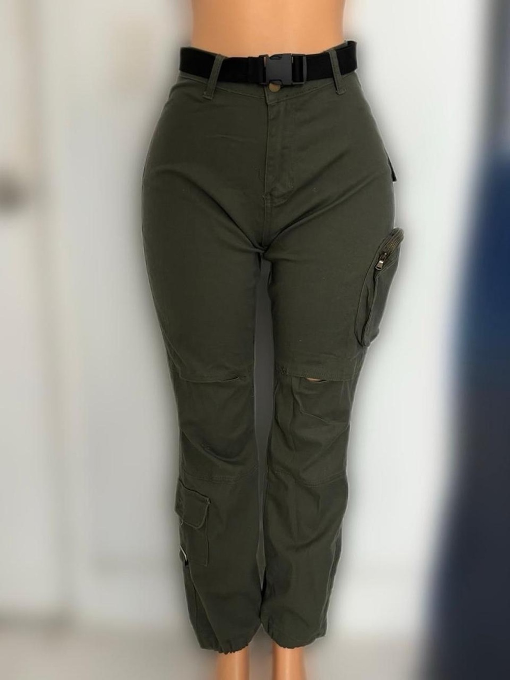 Olive green cargo pants